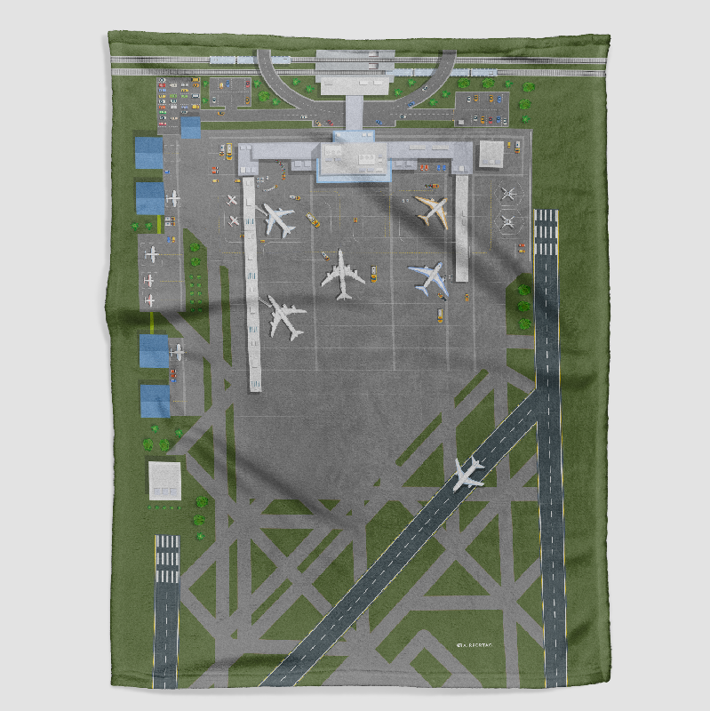 Airport Top View - Blanket