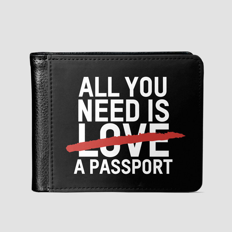 All You Need Is A Passport - Men's Wallet