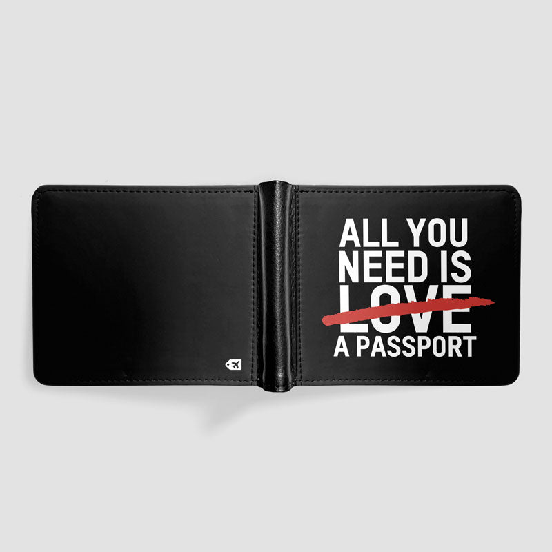 All You Need Is A Passport - Men's Wallet