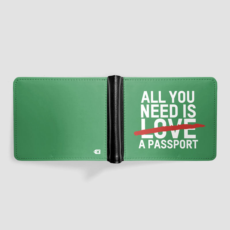 Tout ce dont vous avez besoin est un passeport - Portefeuille pour hommes