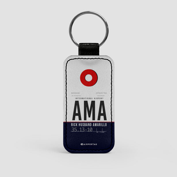 AMA - Leather Keychain airportag.myshopify.com