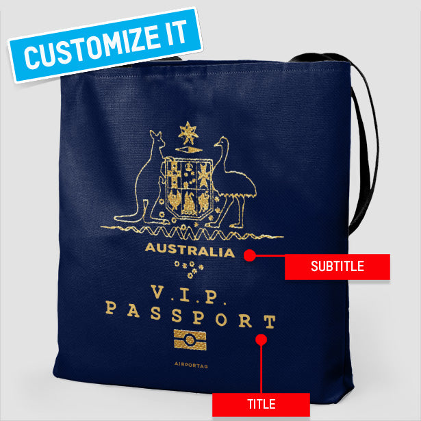 Australie - Sac fourre-tout passeport