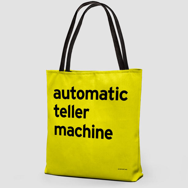 Automatic Teller Machine - Tote Bag airportag.myshopify.com