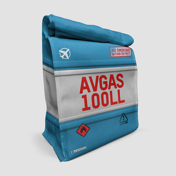 AVGAS 100LL - Lunch Bag airportag.myshopify.com
