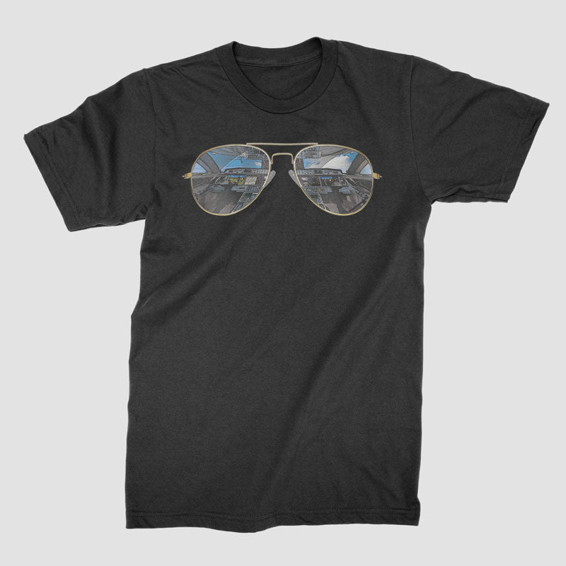 Lunettes de soleil aviateur - T-Shirt