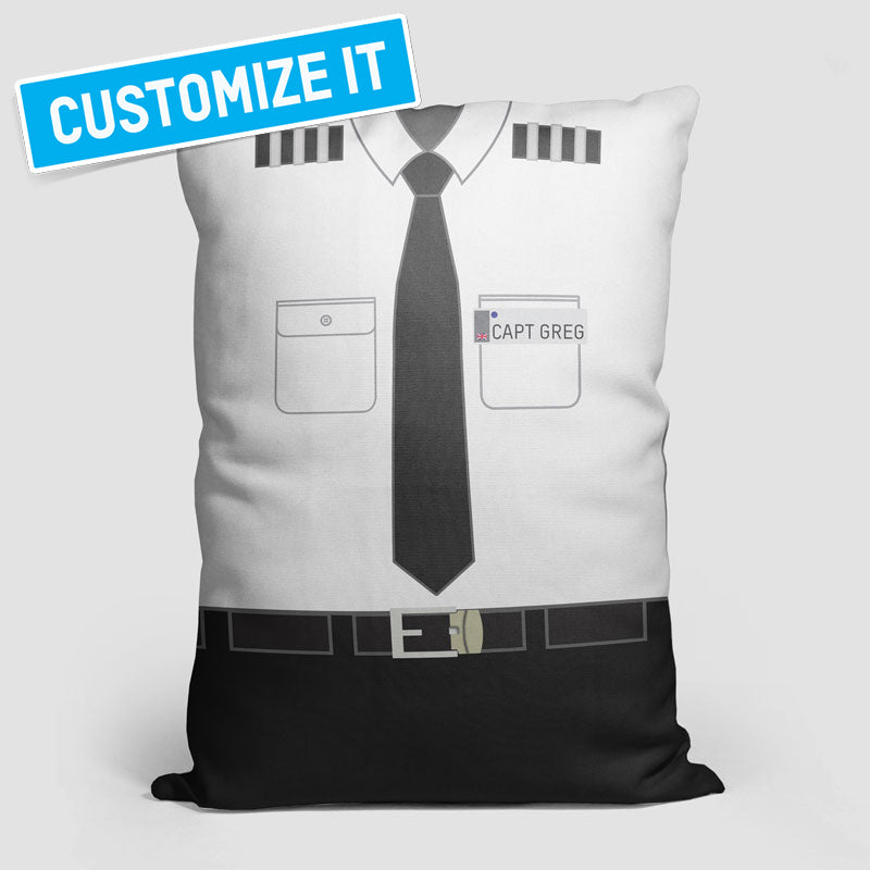 BA Pilot Uniform - Throw Pillow