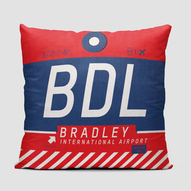 BDL - Throw Pillow - Airportag