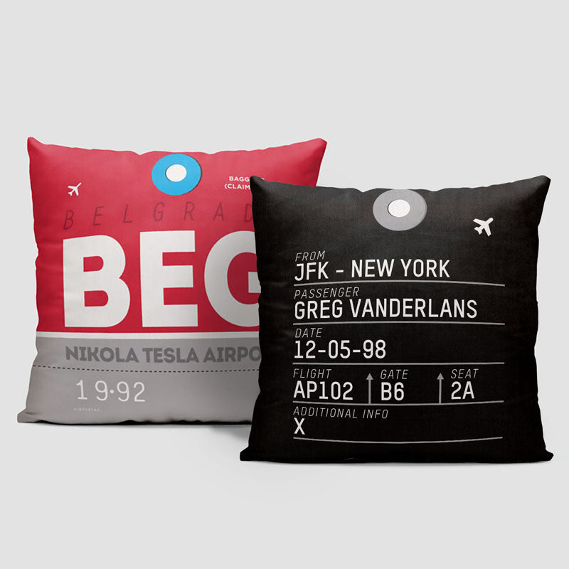 BEG - Throw Pillow