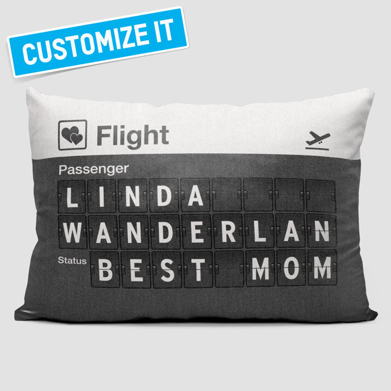Best Mom Flight Board - Throw Pillow