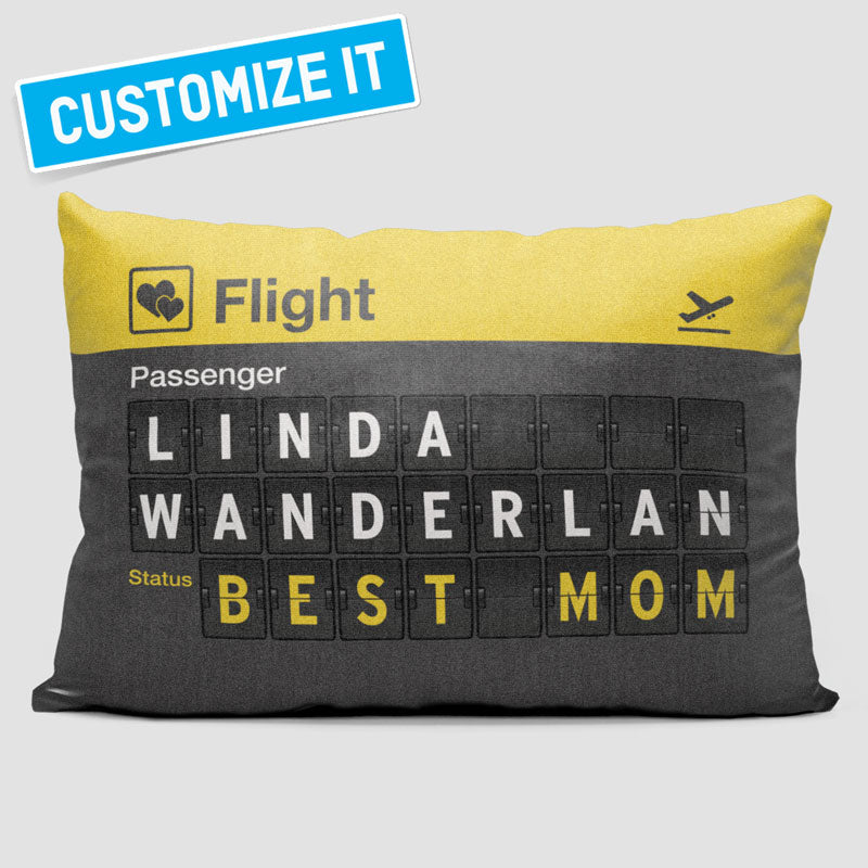 Best Mom Flight Board - Throw Pillow