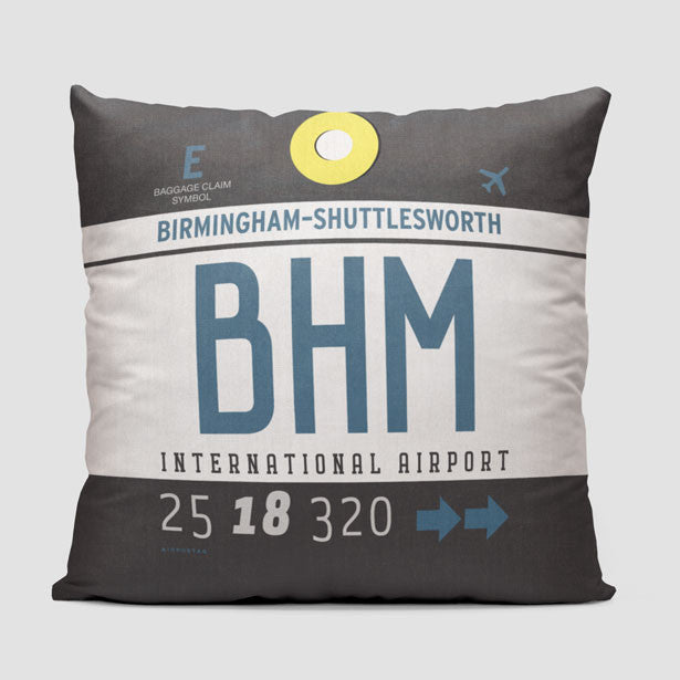 BHM - Throw Pillow - Airportag