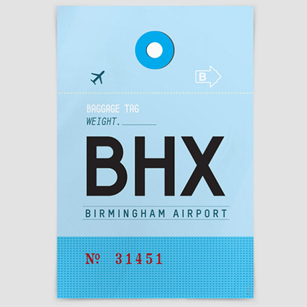 BHX - Poster airportag.myshopify.com