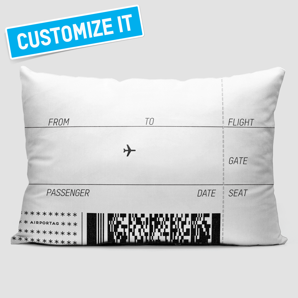 Boarding Pass - Throw Pillow