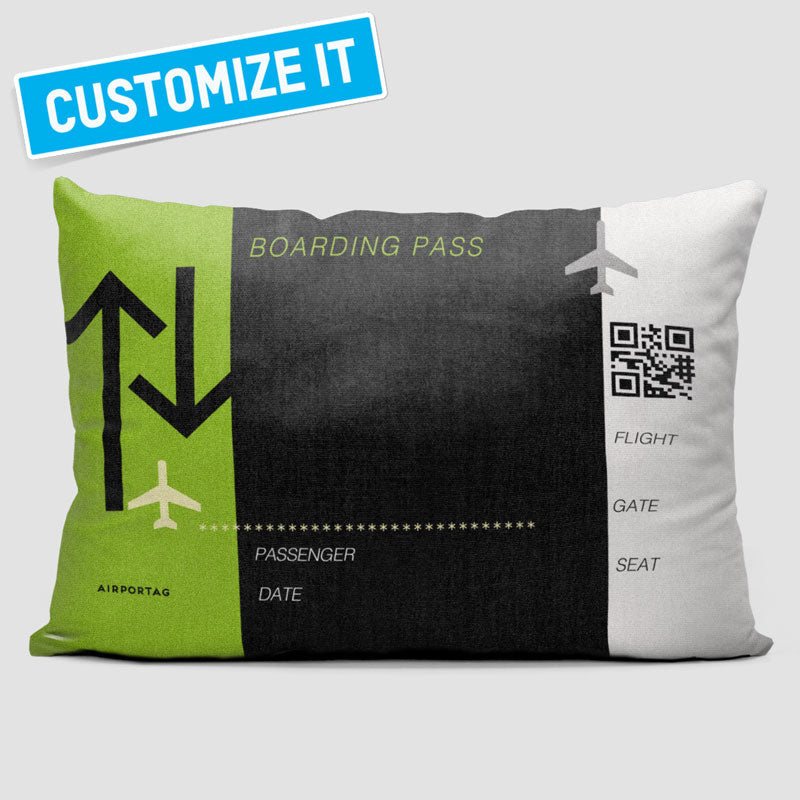 Boarding Pass Modern - Throw Pillow