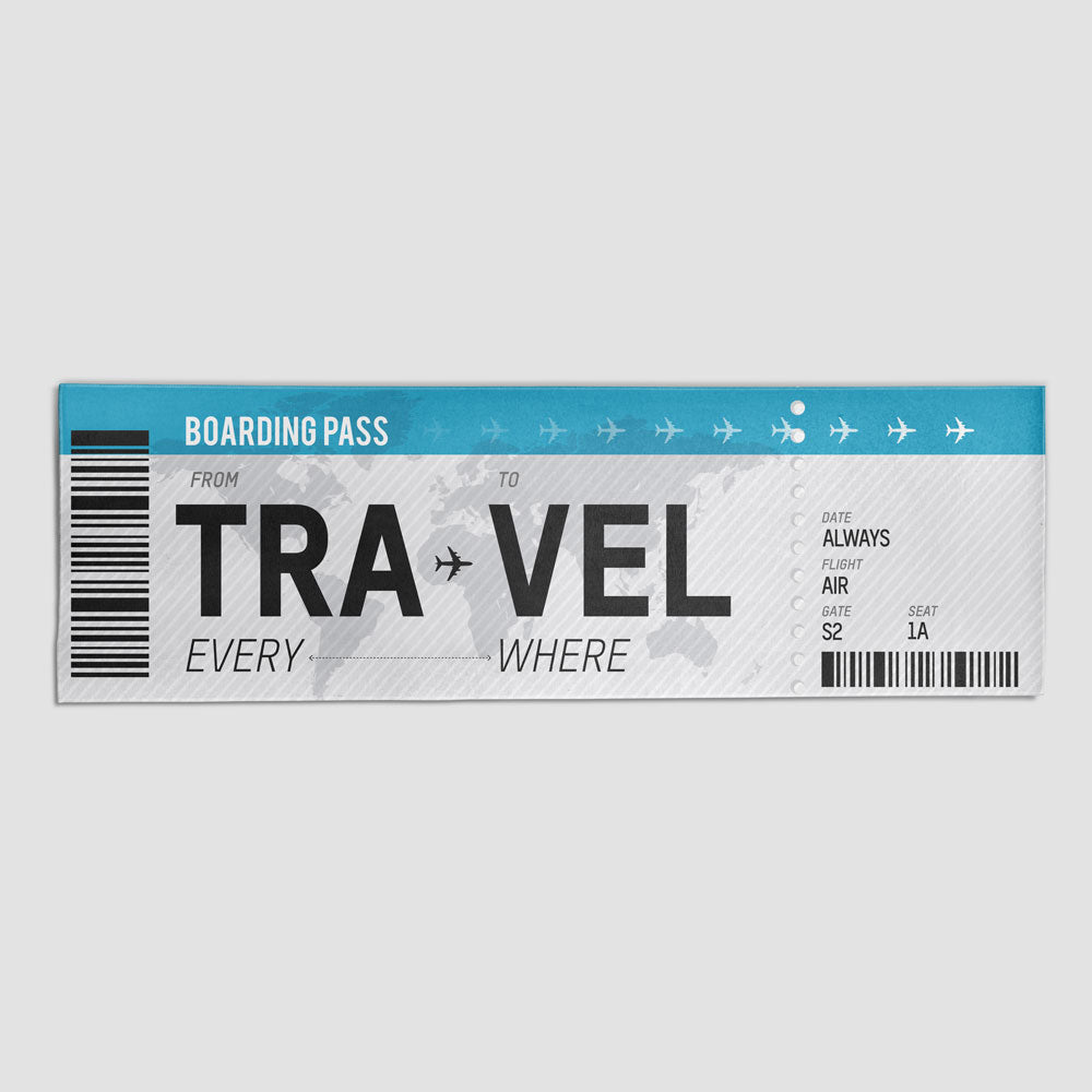 Boarding Pass Travel - Runner Rug