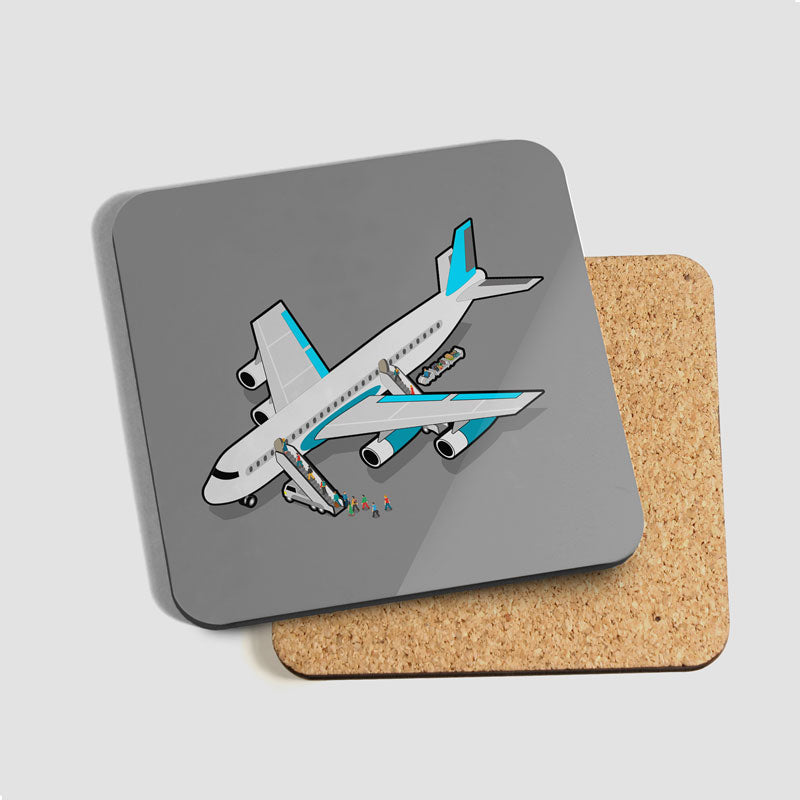 Boarding Plane Isometric - Coaster