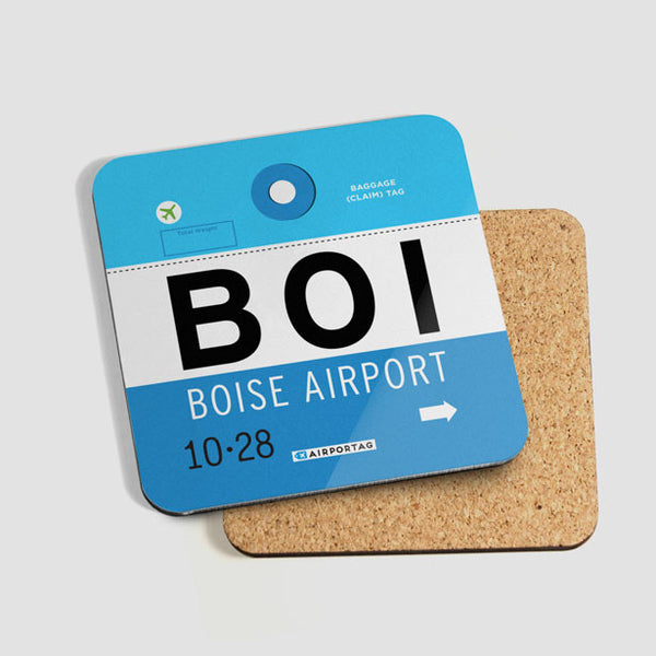 Pinback Button - Boise Airport - Boise, Idaho, US - IATA code BOI