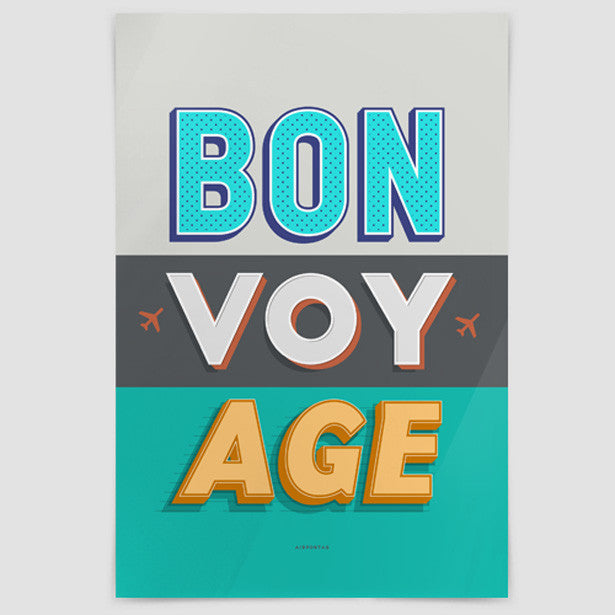BON VOY AGE - Poster - Airportag