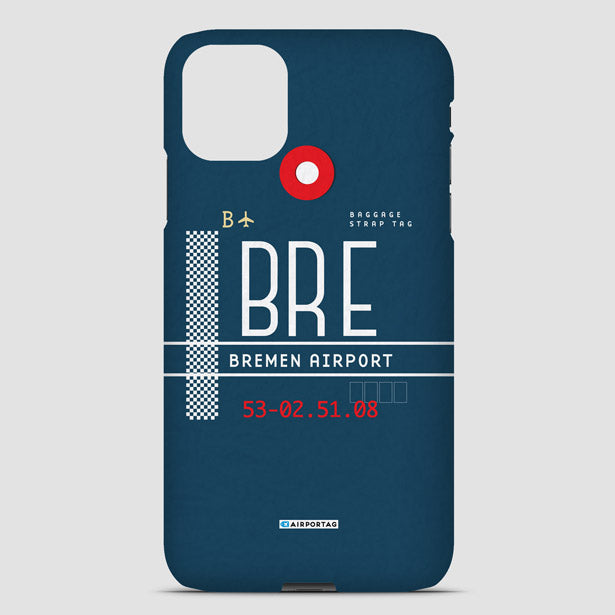 Airport Code Phone Case IATA code BRE Mobile Cover