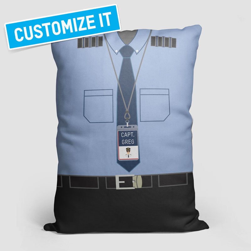 B6 Pilot Uniform - Throw Pillow