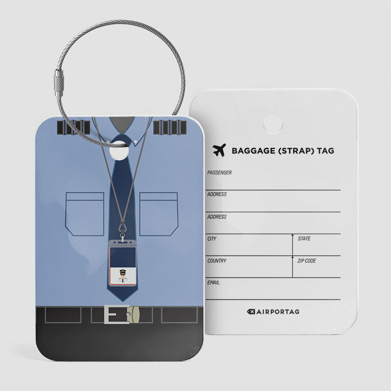 Uniforme de pilote B6 - Étiquette de bagage