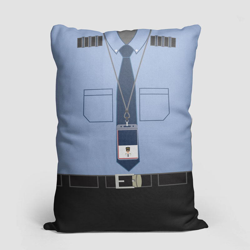 B6 Pilot Uniform - Throw Pillow