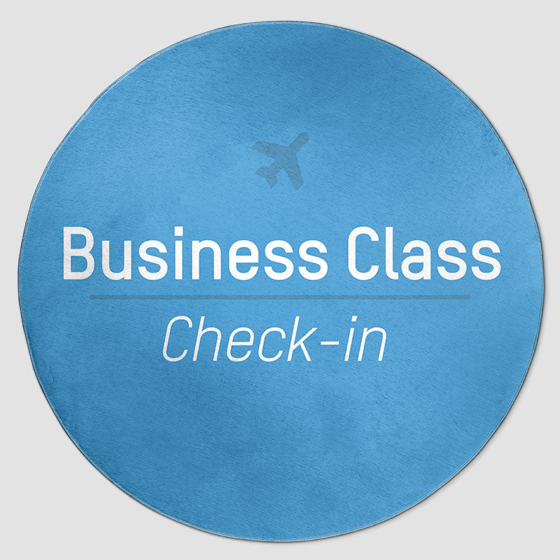 Business Class Check-in - Round Rug