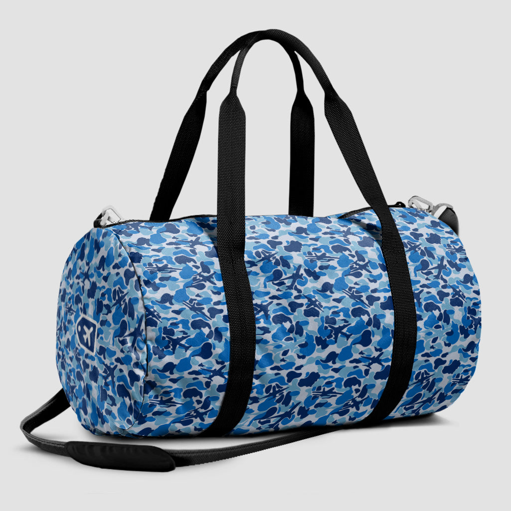 Camouflage Plane Duffle Bag Blue Small