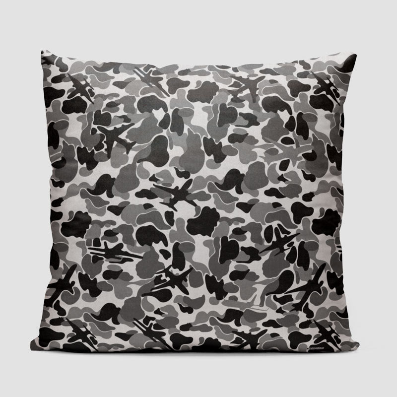 Camouflage Plane - Throw Pillow