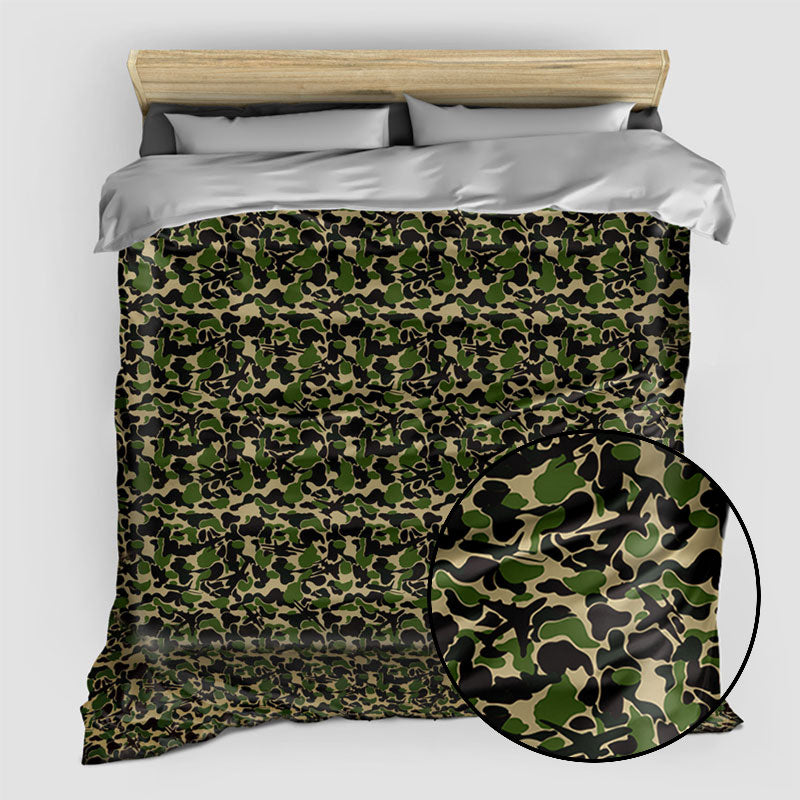 Camouflage Plane - Duvet Cover