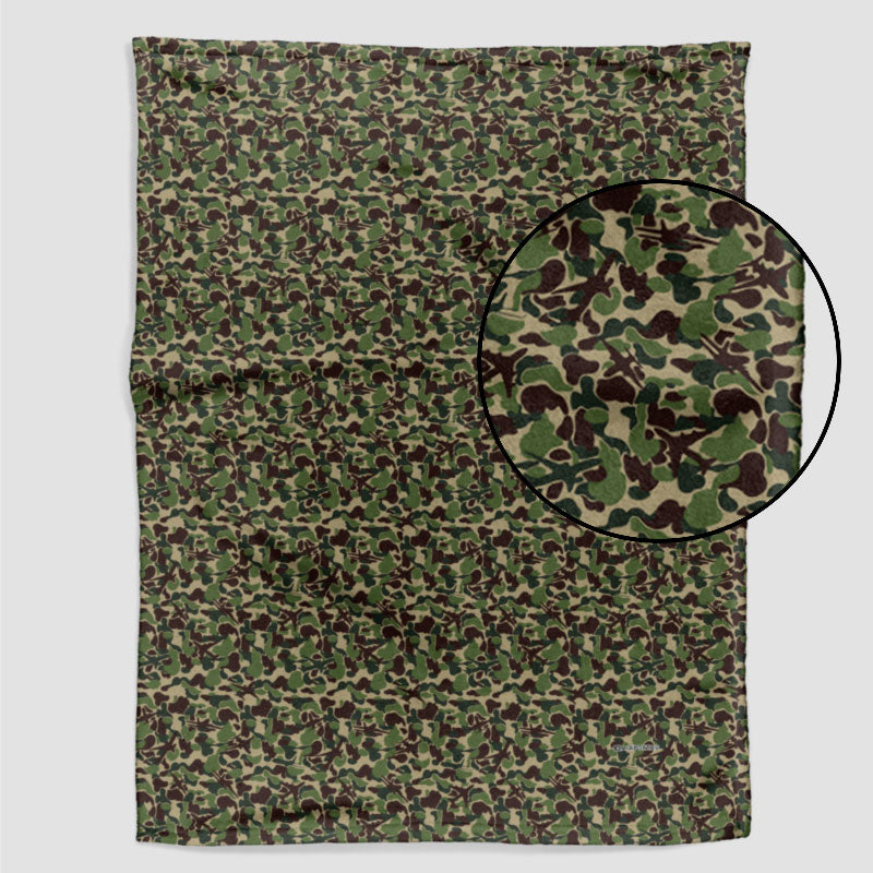 Camouflage Plane - Blanket