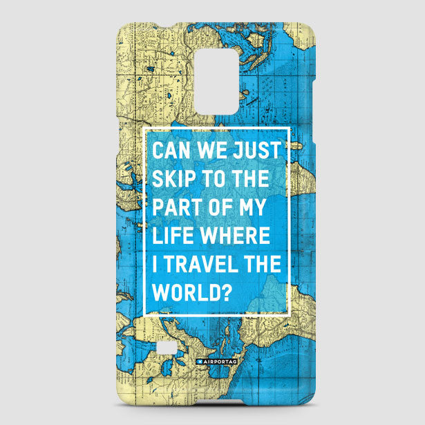 Can We Just - World Map - Phone Case - Airportag
