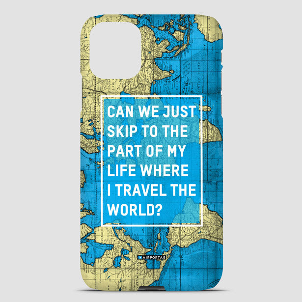 Can We Just - World Map - Phone Case airportag.myshopify.com