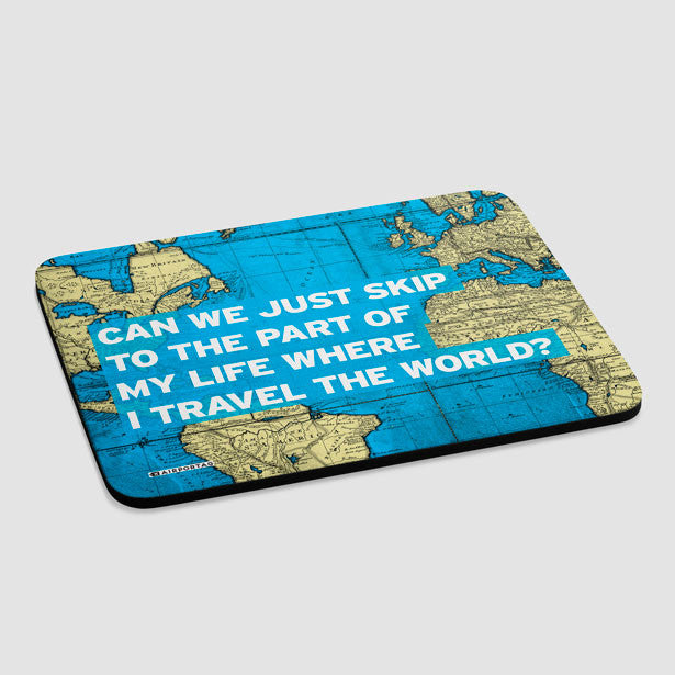 Can We Just - World Map - Mousepad - Airportag