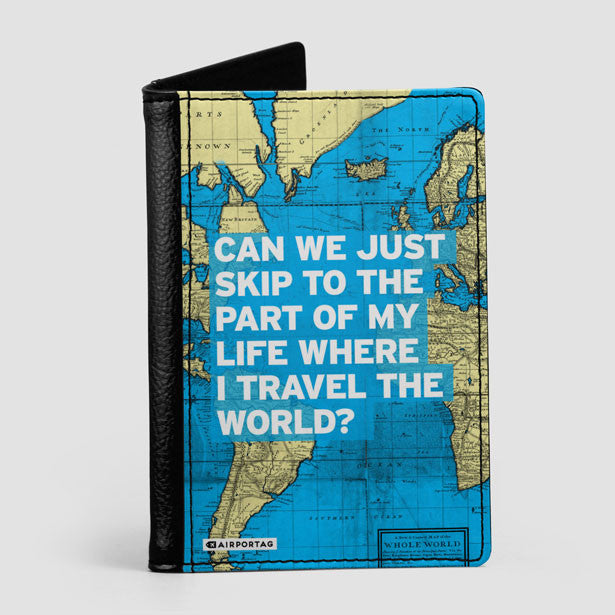 Can We Just - World Map - Passport Cover - Airportag