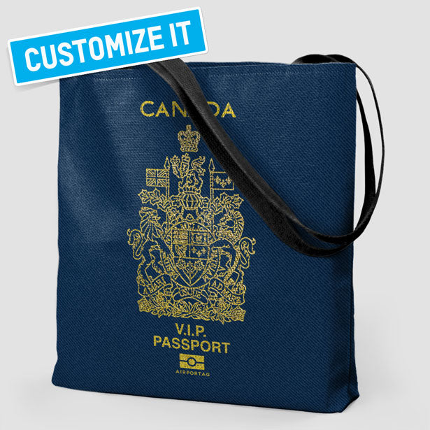 カナダ - パスポート トートバッグ