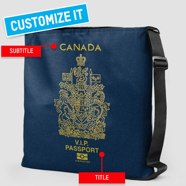 カナダ - パスポート トートバッグ