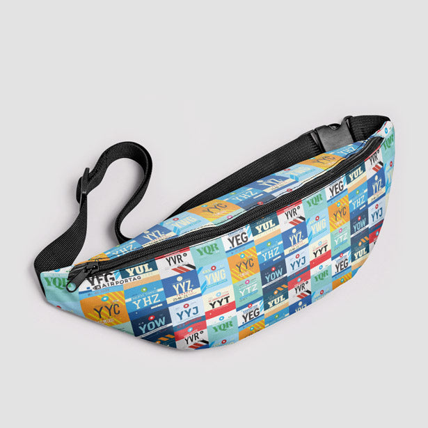 Canadian Airports - Fanny Pack airportag.myshopify.com