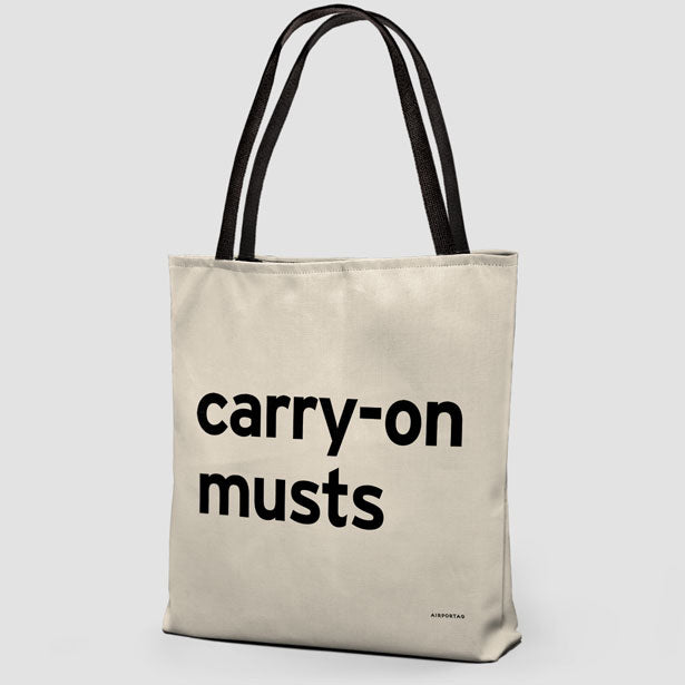 Carry-On Musts - Tote Bag airportag.myshopify.com