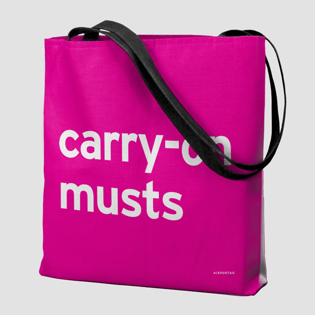 Carry-On Musts - Tote Bag airportag.myshopify.com