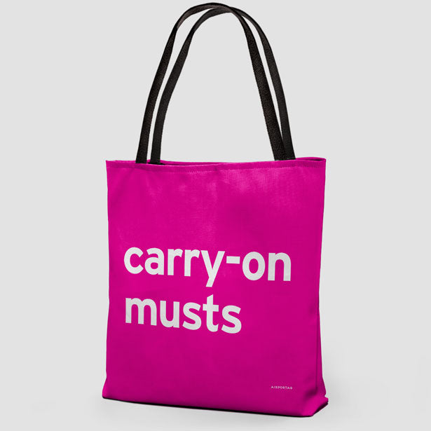 Carry-On Musts - Tote Bag airportag.myshopify.com