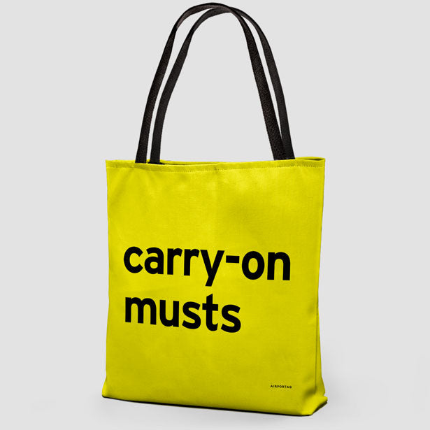 Carry-On Musts - Tote Bag airportag.myshopify.com