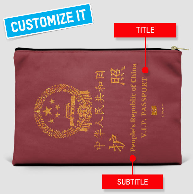 China - Passport Pouch Bag