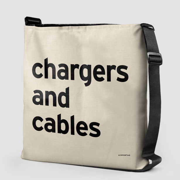 Chargers And Cables - Tote Bag airportag.myshopify.com