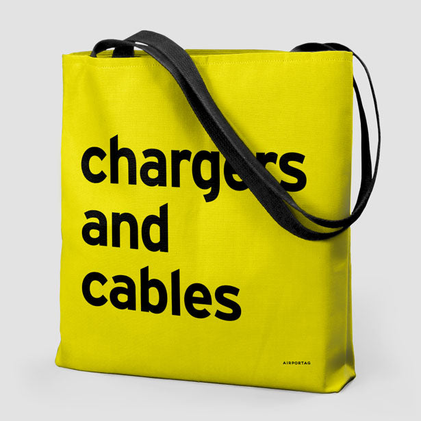 Chargers And Cables - Tote Bag airportag.myshopify.com