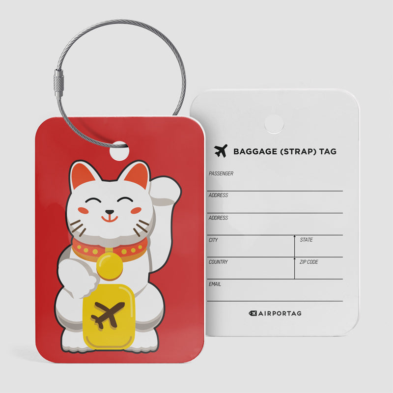 chinese lucky cat back