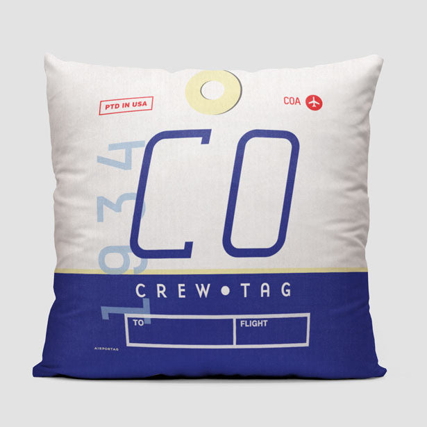CO - Throw Pillow - Airportag