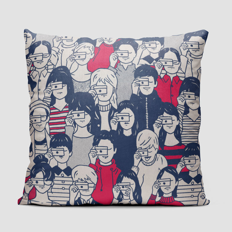 Crowd Click - Throw Pillow