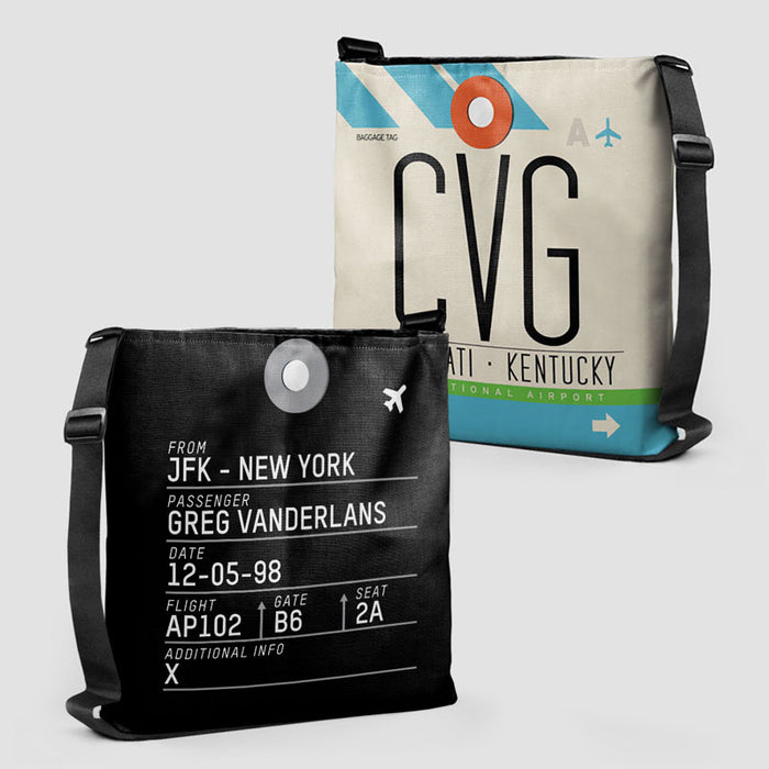 Tote Bag CVG Cincinnati / Northern Kentucky Intl Airport Hebron Kentucky, US IATA code CVG