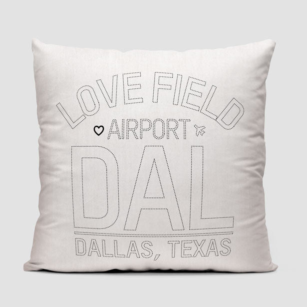 DAL Letters - Throw Pillow - Airportag